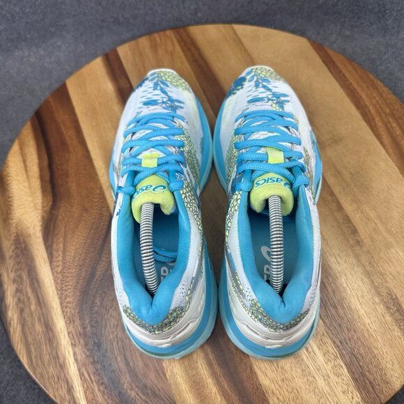 ASICS Gel-Kayano 23 T6A5N Women’s Size 7.5 Blue Floral Running Shoes FlyteFoam - Picture 8 of 11